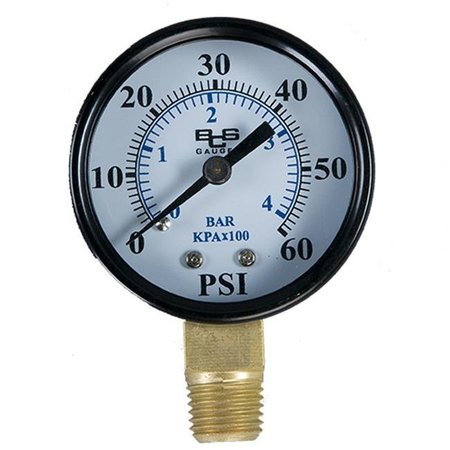 AMERICAN GRANBY American Granby EIPPG602-4L 0 - 60 Pressure Gauge - 0.25 In. 60